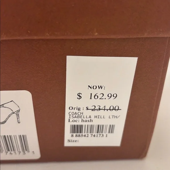 Coach Women's Tan Leather Heels size 8 - Picture 9 of 10